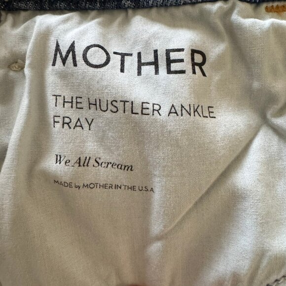 Mother Jeans; The Hustler Ankle Fray; size 27; Color:  We all Scream - Picture 5 of 9